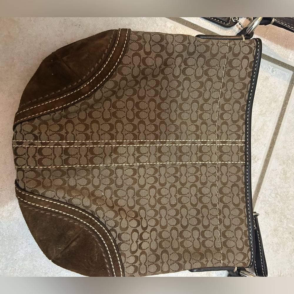 Coach Brown and Tan Crossbody Bag
